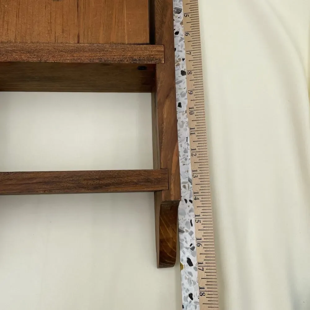 Vintage Wood Shelf With 1 Cutout Heart Door